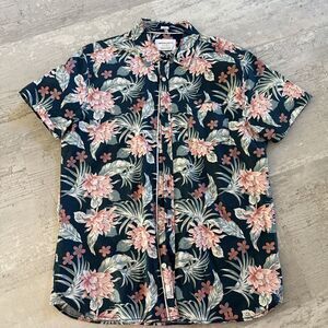 PDC PAPER DENIM CLOTH Poplin Mens Button Up Shirt L Short Sleeve